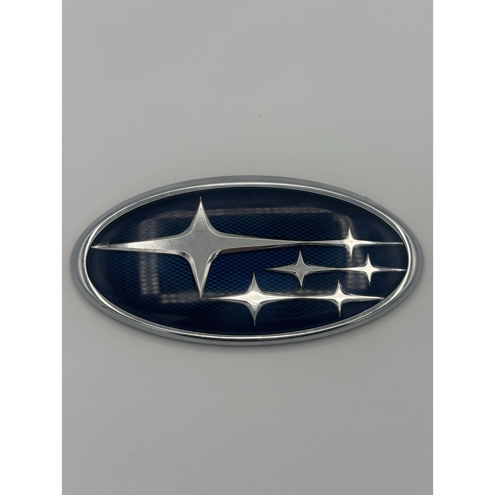 OEM 2010-2012 Subaru Legacy Front Grille Emblem Blue w/ Chrome Stars 93013AJ000
